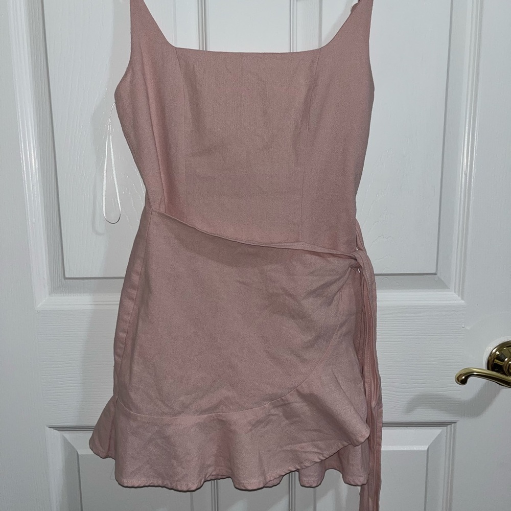Princess Polly Pink Asymmetrical Ruffled Mini Dress